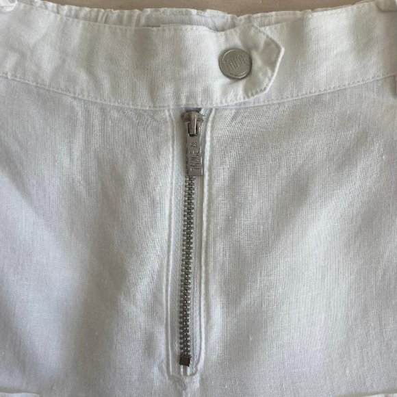 Truce (Nordstrom Brand) Girls' White Linen Blend Pants - Picture 3 of 8